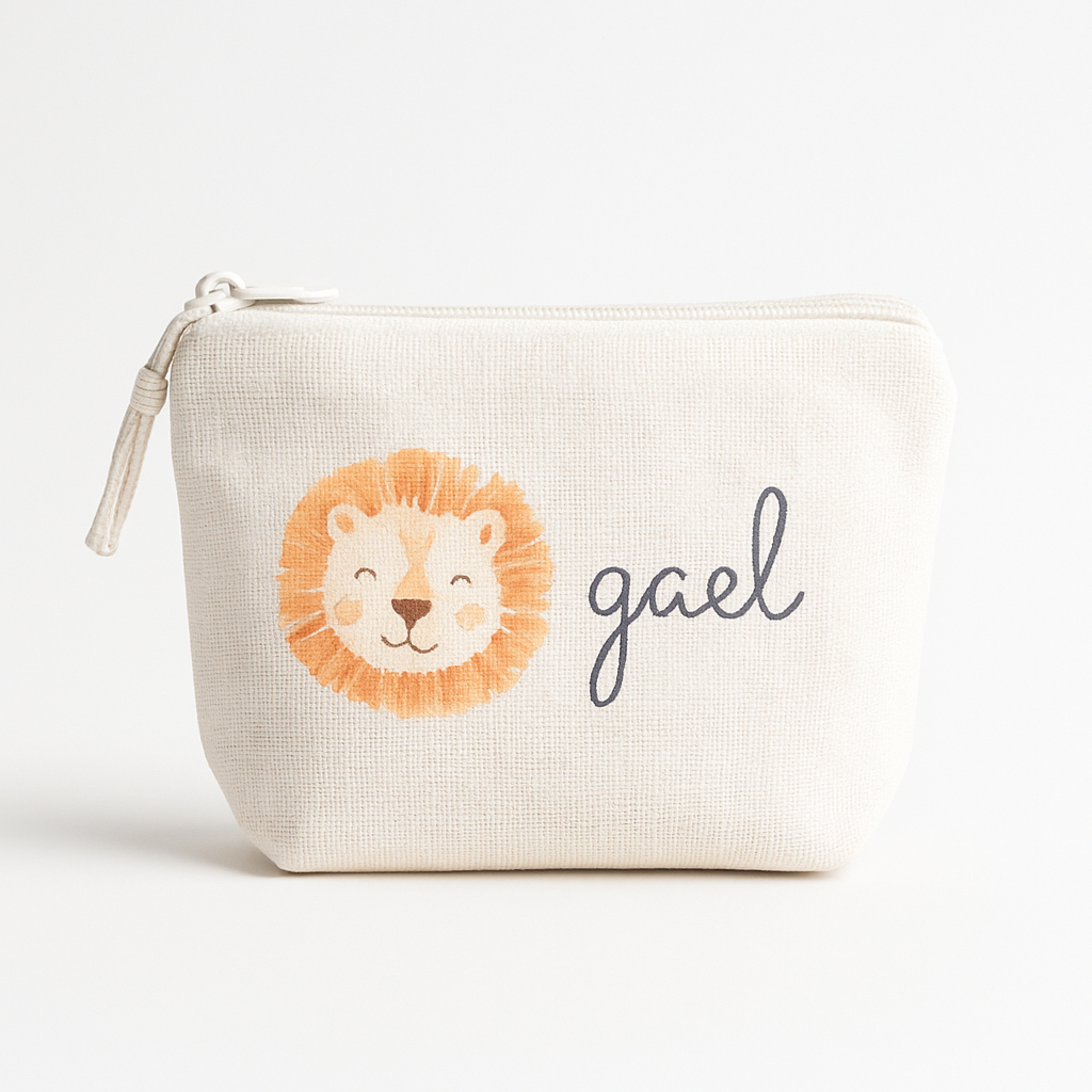 🦁 Neceser infantil personalizado – Modelo León