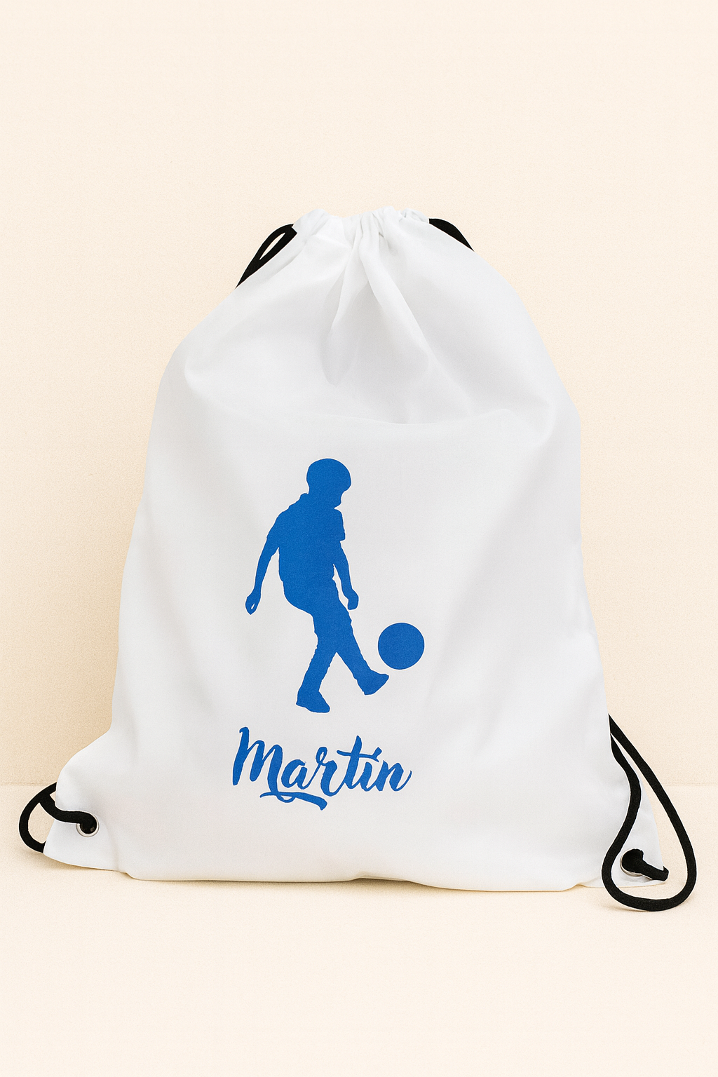 Mochila personalizada fútbol – Nombre niño