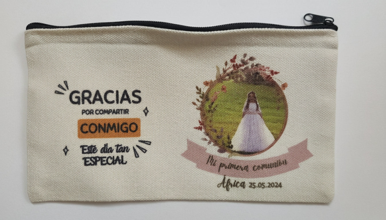 Estuche de comunión personalizado – Gracias por compartir conmigo