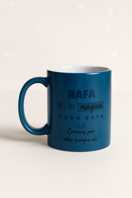 Taza personalizada “Eres tan mágico como esta taza” – nombre personalizable