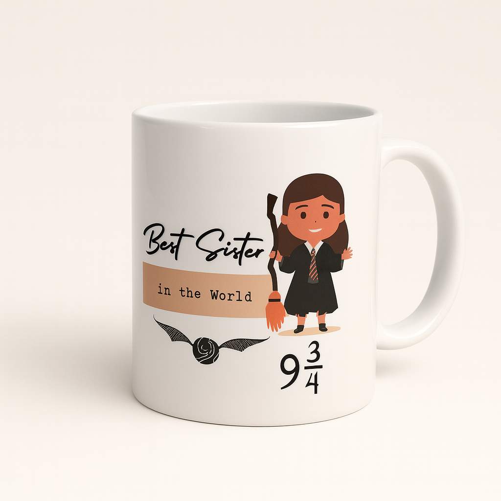 Taza “Best Sister in the World” – Regalo para hermanas