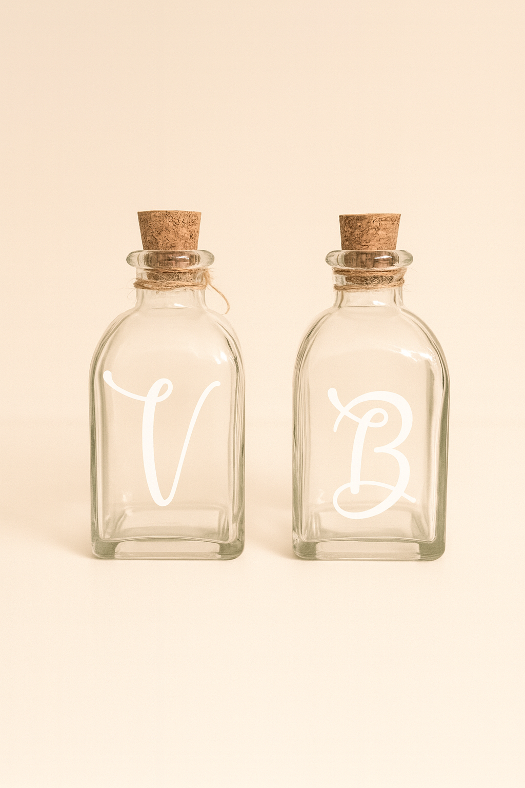 Set botellas mensaje personalizadas para parejas