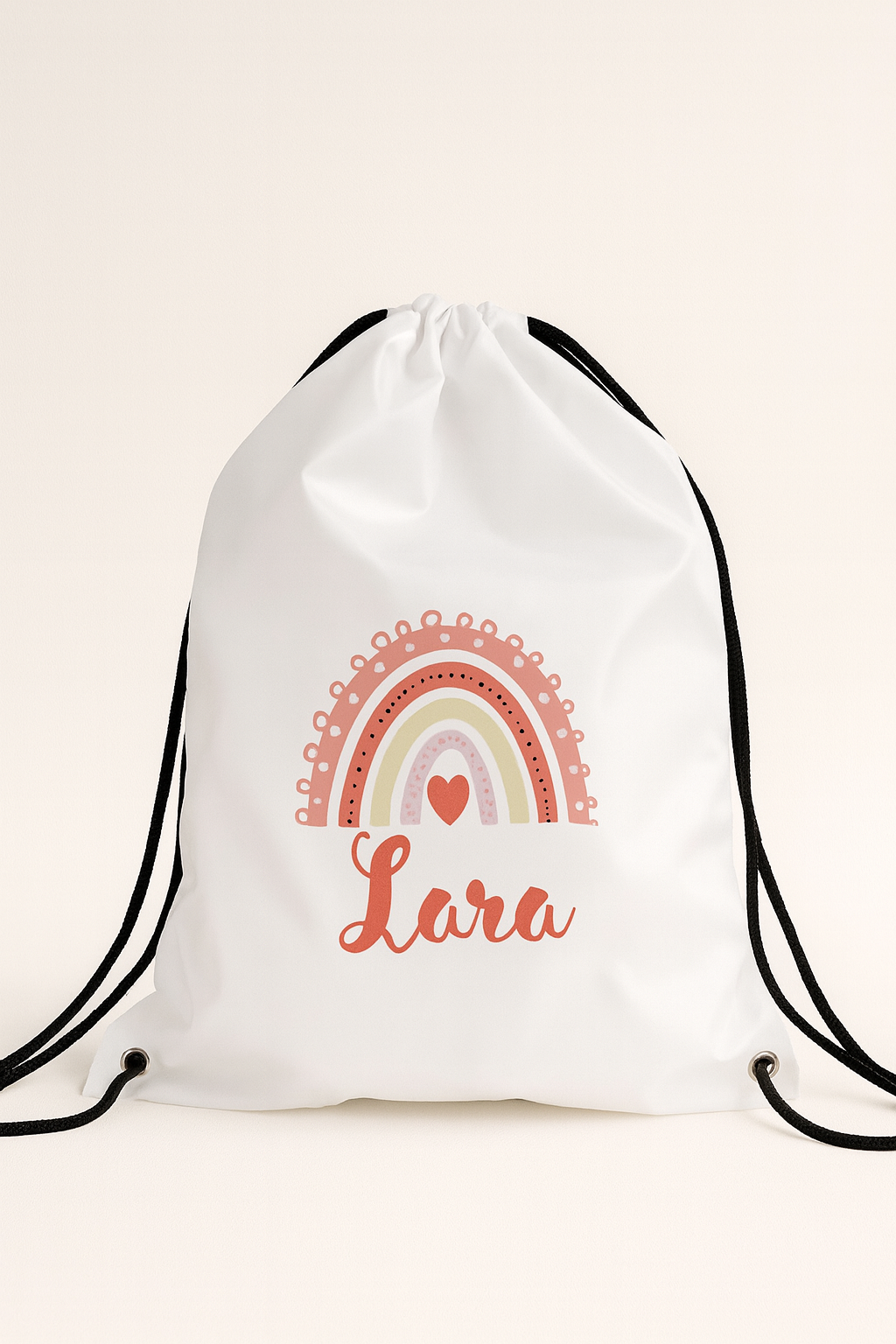 Mochila arcoíris personalizada con nombre